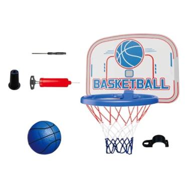 Imagem de Colaxi Basketball Hoop Set Toys Game Set Mount Home Home Birthday Presente leve para meninos meninos Kit de brinquedos de argola de basquete interno, Laranja Azul