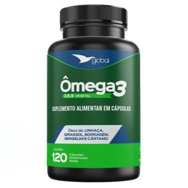 Imagem de Suplemento Alimentar Ômega 3 6 9 Vegetal Linhaça Borragem Gergelim Cár