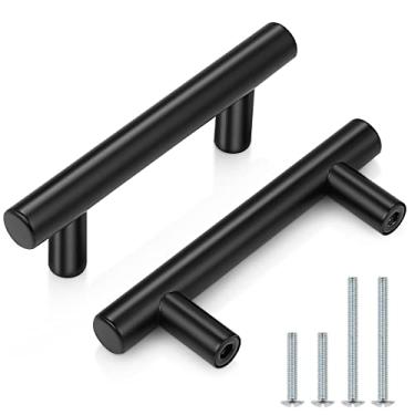 Imagem de Puxador de armário Probrico preto..., Hole Centers: 2-1/2", 20 Pack