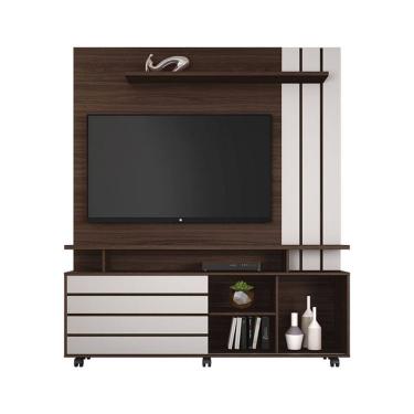 Imagem de Estante Home para TV até 65 Polegadas Serrano JCM Móveis Café Soft/Off