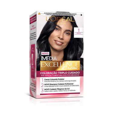 Imagem de Tintura Loreal Imédia Excellence 1.0 - Preto