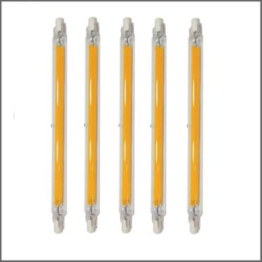 Imagem de Lâmpadas LED R7S 10W 20W COB 78mm 118mm Regulável 360° Iluminação AC110V-220V IP54 Multicolorido Pacote com 5 189MM20W Luz Natural