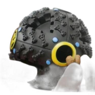 Imagem de Bola Porta Petisco Racão Tag Brinquedo Pet Tam P 7Cm Preto - Elo Impor