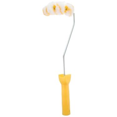 Imagem de Yardwe Kit de rolo de pintura inteligente com 4 rodas, tubo de tubo, escova de combate a incêndios, refil de pintor para tubos de pintura, tubos de aço, superfícies curvas