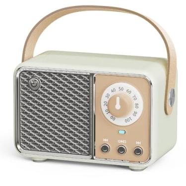 Imagem de Alto-falante Bluetooth Dosmix Retro Vintage Smoke Green