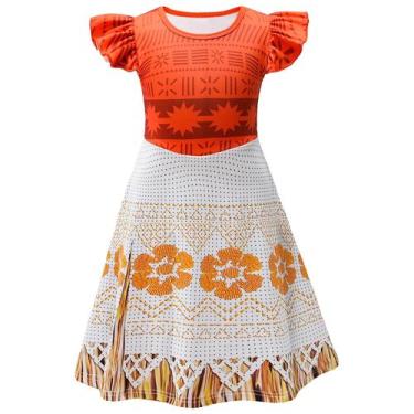 Imagem de Fantasia de princesa AOVCLKID Moana Dress para meninas de 9 a 10 anos
