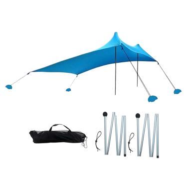 Imagem de Rrlihjgu Toldo de Praia | Cobertura De Sombra Para Praia - Gazebos E Pergolados Para Campismo, Família, Verão, Piscina, Bronzeamento, Viagem, Resort, Costeira, Pátio, Quintal E Ao Ar Livre