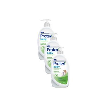 Imagem de Kit 3 Sabonete Líquido Protex Baby Glicerina Natural da Cabeça aos Pés 400ml
