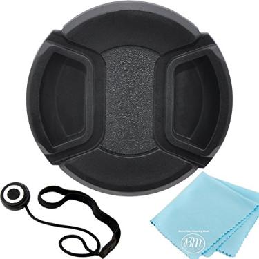 Imagem de Tampa de lente de encaixe de 49 mm compatível com Canon EOS R10, EOS R50, EOS R100 com lente de 18-45 mm e compatível com câmeras Fujifilm X100V, GFX100RF