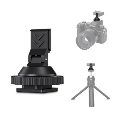 Imagem de JJC Adaptador de montagem Cold Shoe para DJI Mic Mini com parafuso de 0,6 cm, acessórios DJI Mic Mini compatíveis com câmeras Canon, Nikon, Sony, tripé para gravação de vídeo por vlogging