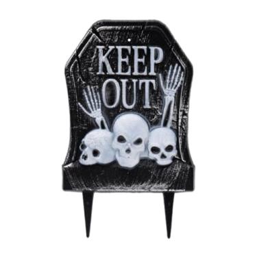 Imagem de Lilihuimaoyi Decoração de Lápide de Halloween, Acessórios de Decoração de Lápide Assustadores E Assustadores, para áreas Externas, Calçadas, Gramados E Jardins, Style C, Tamanho real