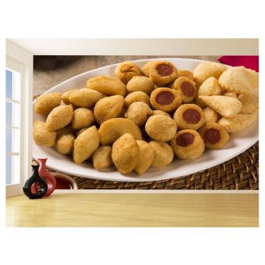 Imagem de Papel De Parede Alimentos Salgados Coxinha Bar 3,5M Al501