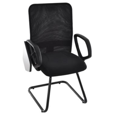 Imagem de Poltrona Diretor Universitária Base Fixa  Linha Tela Mesh Preto