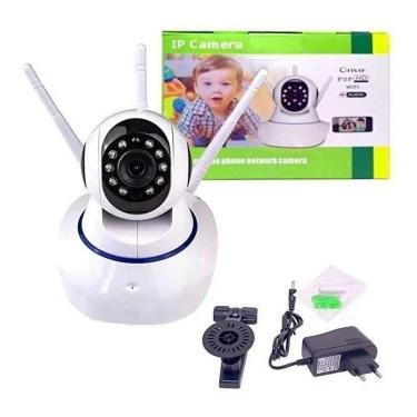 Imagem de Babá Eletrônica Câmera Wifi Visão Noturna microfone S/fio