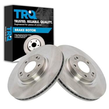 Imagem de TRQ Conjunto de 2 pares de rotor de freio a disco dianteiro LH RH para Kia Sedona