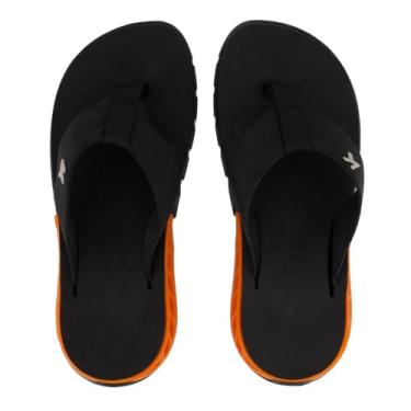 Imagem de Sandália Kenner Masculina Rakka Preto/laranja Dbt-01-41