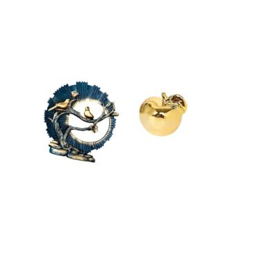 Imagem de Fenteer Estatueta Artesanal Knick Knack Escultura de Frutas em Resina Estatueta de Cerâmica Coleção de Decoração Artesanal Delicada Estátua de Mesa para Decor