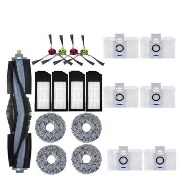 Imagem de Compatible With Ecovacs Deebot X1/ T10 OMNI/TURBO Accessories Robot Vacuum Cleaner Parts Mop Dust Bag Hepa Filter Main Side Brush Dustbin(19pcs)