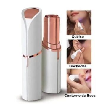 Imagem de Depilador Batom Portátil Facial Buço Rosto Aparador Pelos - MBR