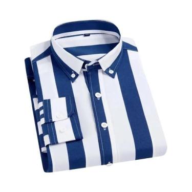 Imagem de Camisa Masculina Slim Fit Manga Comprida - Xadrez - Primavera/Verão, 3