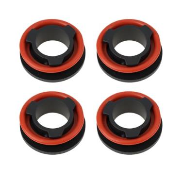 Imagem de YINETTECH 4 peças H11 adaptador de base de lâmpada de farol LED para carro com anéis de vedação