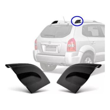 Imagem de Par Acabamento Moldura Rack Teto Traseiro Tucson Preto - Clauplast