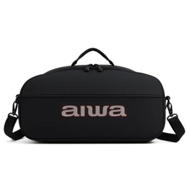 Imagem de Bolsa Case Capa Bag Compatível Boombox Plus Aiwa, A Prova D'Água, Acolchoado - Com Alças De Mão E Ombro, Acolchoado Estampa Premium, Impermeável com Bolso para Carregador e Acessórios Lançamento