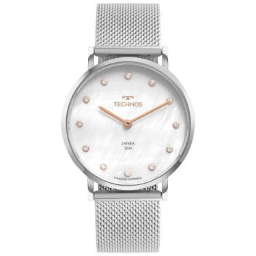 Imagem de Relógio Feminino Technos Safira Analógico Prata 2025Ltt/1B, Prata, Pra