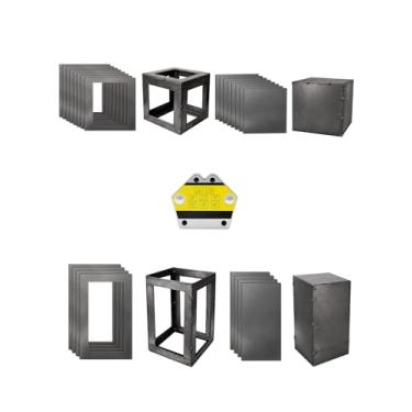 Imagem de Kit de prática de soldagem de 24 peças com ímã de soldagem, cupons de soldagem de aço calibre 16 para MIG TIG Stick, suporte magnético de 13 kg para projetos de metal e treinamento