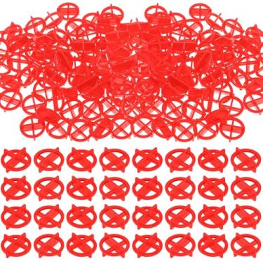 Imagem de Nuanchu 1000 peças 1/40.6 cm (2 mm) espaçadores de azulejo removíveis cruzados de cerâmica separadores de canto ferramenta de construção de piso de parede reutilizáveis clipes de nivelamento de