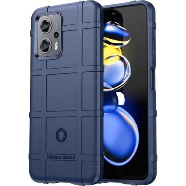 Imagem de Capa Case Xíaomi Poco X4 GT e Redmi Note 11T Pro 5G (Tela 6.6) Rugged Shield Anti Impacto (Azul)