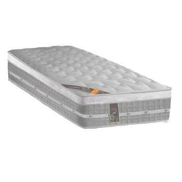 Imagem de Colchão Solteiro Espuma Visco Gel Molas Ensacadas Pocket Premium Euro Pillow (88x188x32) - Castor