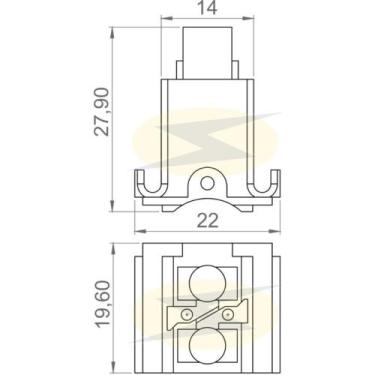 Imagem de Porta escova do alternador Ford Fiesta 1995 a 2020 UNIFAP