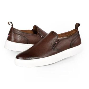 Imagem de Tommy Hilfiger Tênis masculino Kozal, Marrom claro, 43