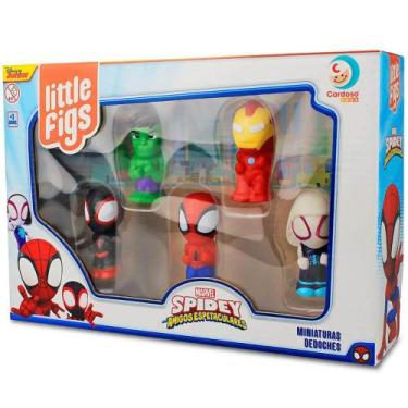 Imagem de Dedoche little figs marvel spidey 6cm cardoso, ., UN