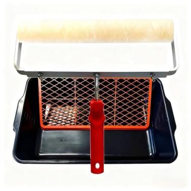 Imagem de Kit Rolo P/Pintura 46cm (4 MODELOS) Suporte Duplo c/Buchas Bandeja 20L c/Grelha(Kit c/Rolo Master Poxi 46cm)