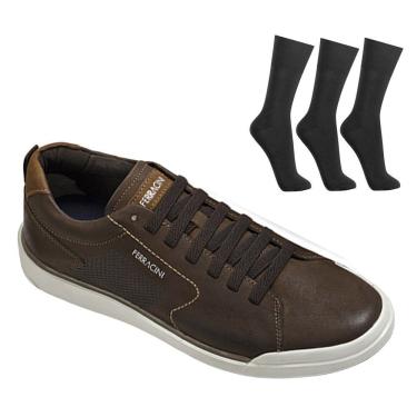 Imagem de Kit Sapatênis Ferracini Star Masculino + 3 Pares de Meias