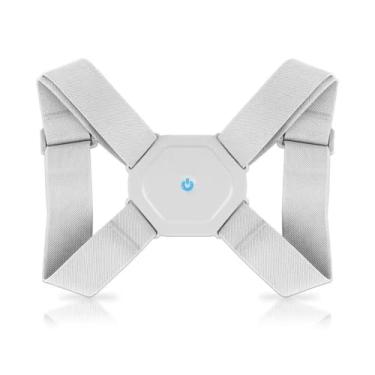 Imagem de Corretor de Postura Inteligente Vibratório Recarregável com Sensor de Alinhamento Automático – Alça Ajustável, Unissex, Bateria de Longa Duração