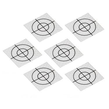 Imagem de Acouto Fita Reflexiva Autoadesiva das Etiquetas do Alvo do Refletor de 50 Pces para a Medida Total 6x6cm / 2.36x2.36in Estação (4 * 5cm)