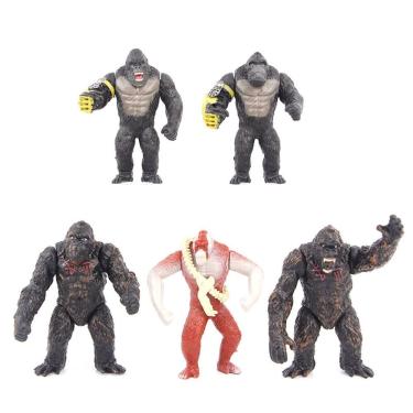 Imagem de Brinquedo de boneco de anime colecionável Kings Kongs God-zillas 8 cm