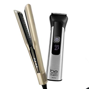 Imagem de Prancha secadora Airliss be emotion Polishop e Aparador de pelos MaxGroom be emotion Men | 127V