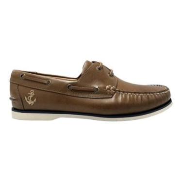 Imagem de Deckshoes Samello Phoenix Masculino Couro Vintage Cuoio Mocassim Náutico Docksider-Masculino