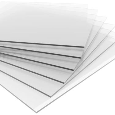 Imagem de Chapa Placa Policarbonato Compacto Cristal 10mm 50x50cm Proteção UV - Pergolado - Proteção Máquinas - Decoração - Segurança - Anti Impacto 500x500mm | 0,5 m x 0,5m