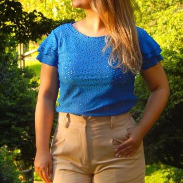 Imagem de Blusa Feminina Em Malha Lese Manga 3 Marias 336005 Cor:PinkTamanho:M -