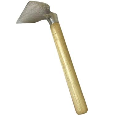 Imagem de Enxada de Jardim com Cabo de Madeira, Lâmina de Aço, Ferramenta Manual para Agricultura