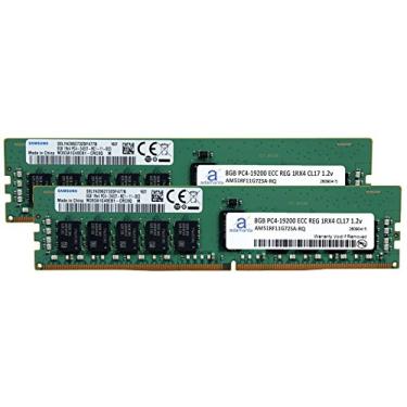 Imagem de Original de fábrica 16 GB (2 x 8 GB) compatível com Dell Poweredge, Precision DDR4 2400MHZ PC4-19200 ECC Chip registrado RDIMM 1Rx4 CL17 1.2v Atualização de memória RAM de servidor Adamanta