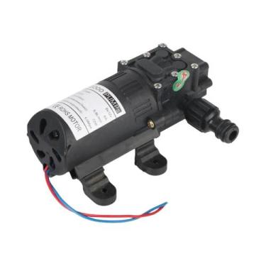 Imagem de Bomba De Água Elétrica 12V 220V 130PSI 5.5L/min Preta De Alta Pressão 