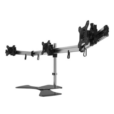 Imagem de BEGWVDJTP Suporte de monitor de 32 polegadas base giratória liga de alumínio tela de emenda de elevação de mesa de três telas MP230SL