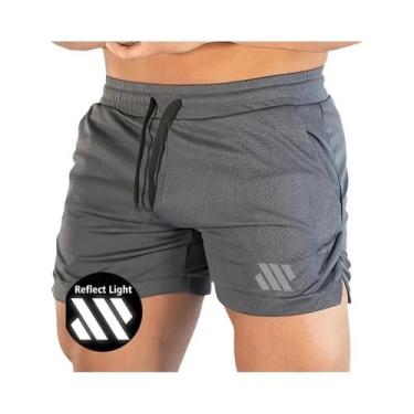 Imagem de Bermudas De Verão Refletivas Para Homens, Roupas De Fitness Para Corri