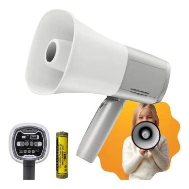 Imagem de 2X Megafone Gravador Amplificador Recarregável